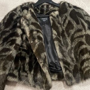 Bebe faux fur coat